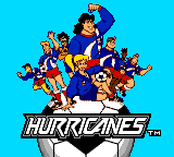 Hurricanes title screen for Sega Game Gear